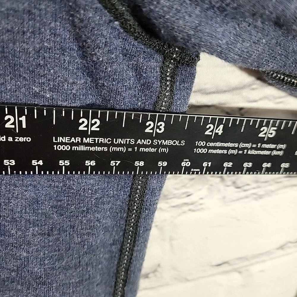 Tommy Bahama Sweater Mens Sz L Blue Gray Reversible Henley Pullover Measurements